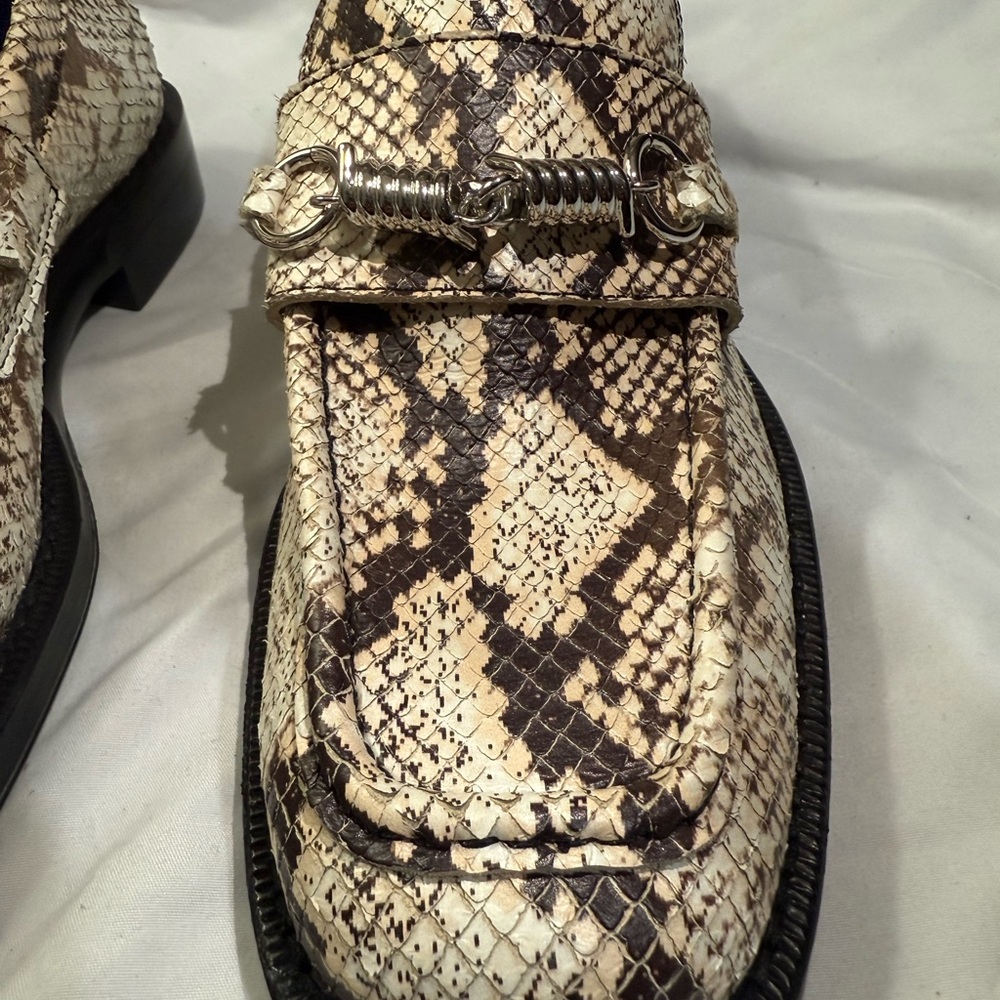 Burberry “New” Men’s Python/Print Barbed Loafers … - image 7